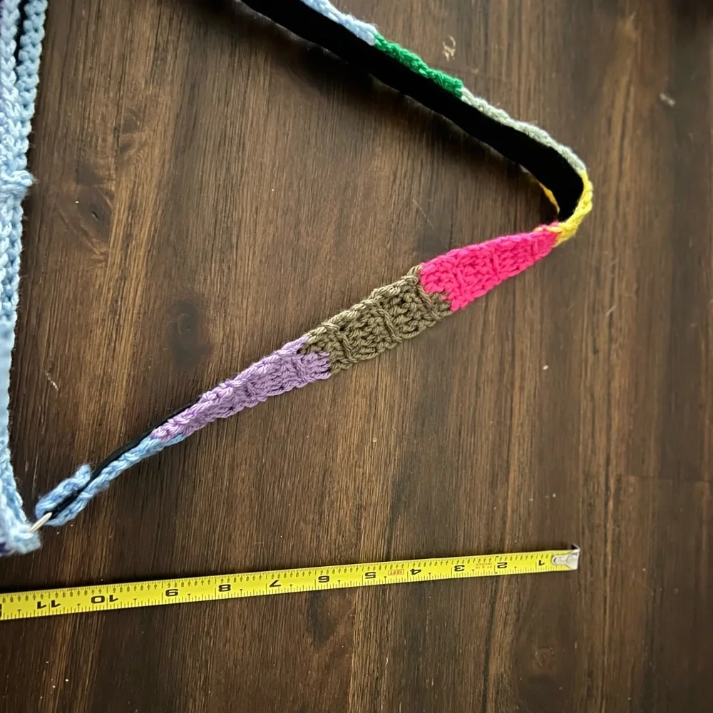 Colorful Crochet Shoulder Bag - Picture 6 of 7